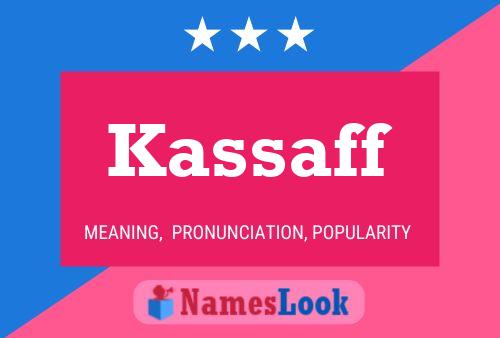 Affiche de nom Kassaff