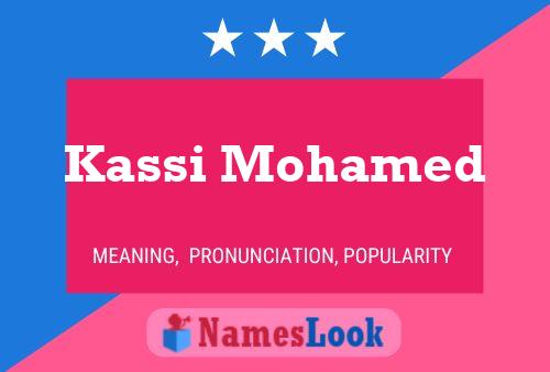 Affiche de nom Kassi Mohamed