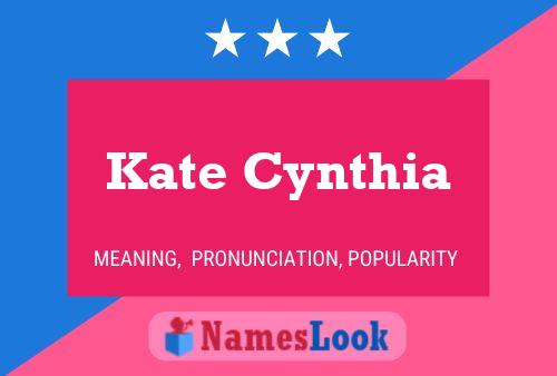 Affiche de nom Kate Cynthia