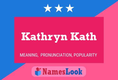 Affiche de nom Kathryn Kath