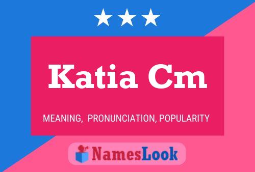 Affiche de nom Katia Cm