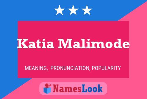 Affiche de nom Katia Malimode