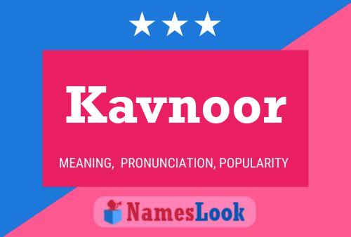 Affiche de nom Kavnoor