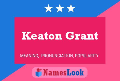 Affiche de nom Keaton Grant