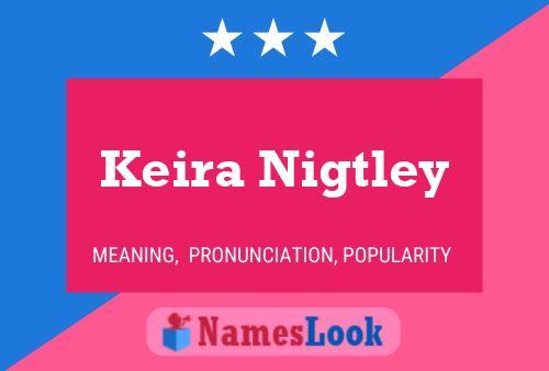 Affiche de nom Keira Nigtley