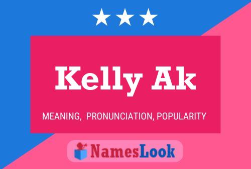 Affiche de nom Kelly Ak