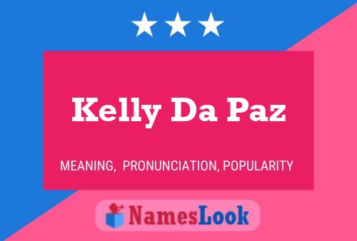 Affiche de nom Kelly Da Paz