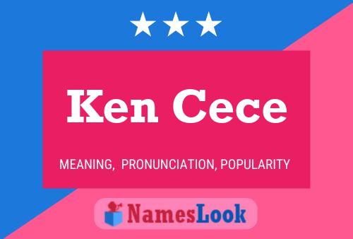 Affiche de nom Ken Cece