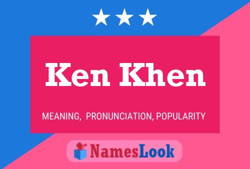 Affiche de nom Ken Khen