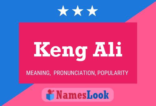 Affiche de nom Keng Ali