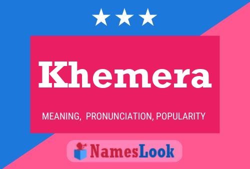 Affiche de nom Khemera