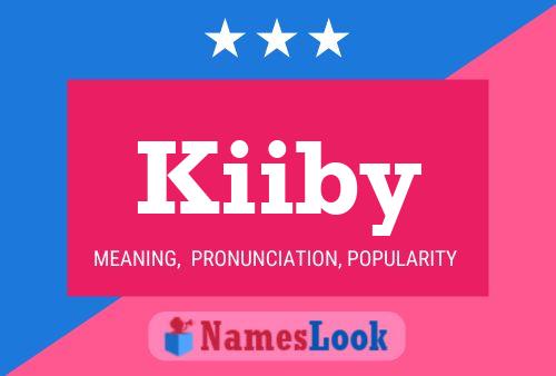 Affiche de nom Kiiby