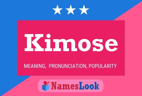 Affiche de nom Kimose