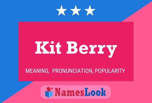 Affiche de nom Kit Berry