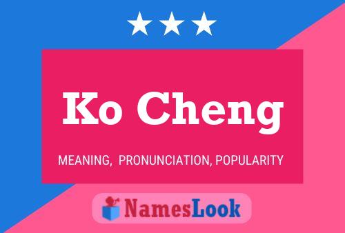 Affiche de nom Ko Cheng