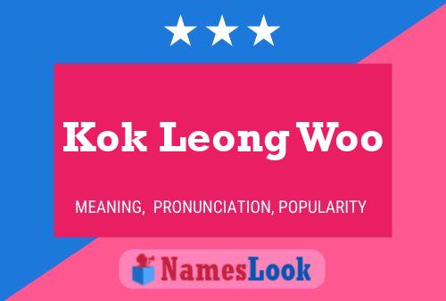 Affiche de nom Kok Leong Woo