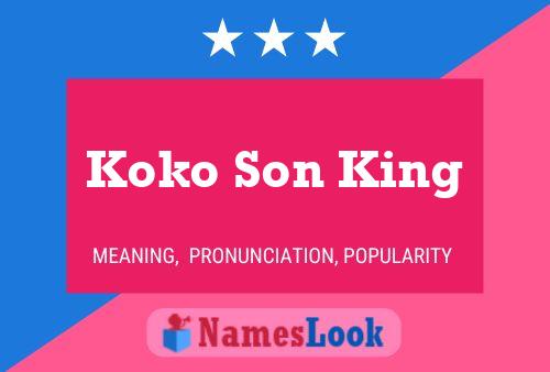 Affiche de nom Koko Son King