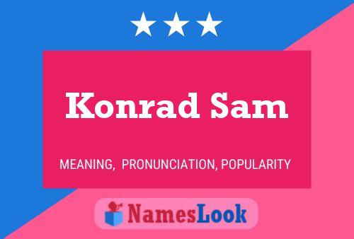 Affiche de nom Konrad Sam