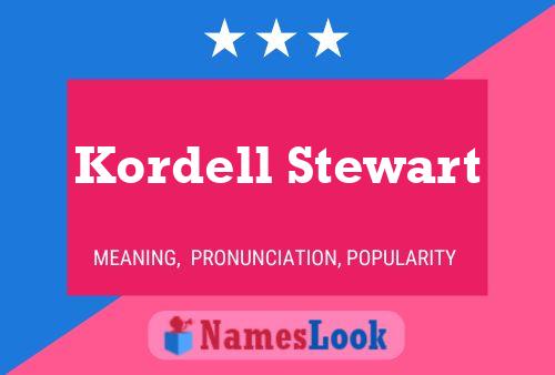 Affiche de nom Kordell Stewart