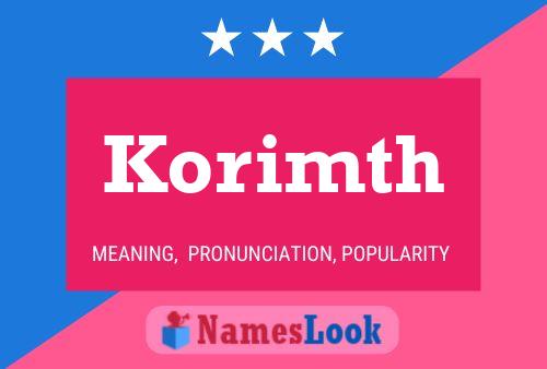 Affiche de nom Korimth