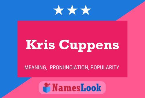 Affiche de nom Kris Cuppens