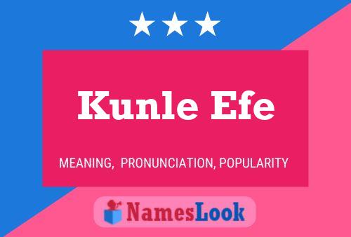 Affiche de nom Kunle Efe