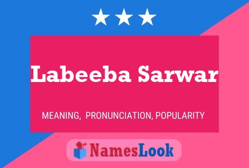 Affiche de nom Labeeba Sarwar