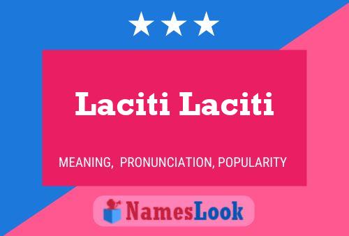 Affiche de nom Laciti Laciti