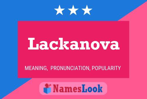 Affiche de nom Lackanova