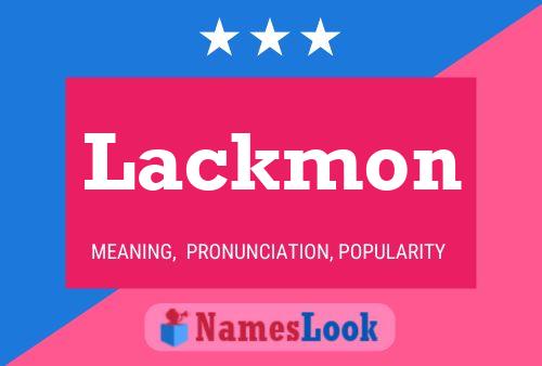 Affiche de nom Lackmon