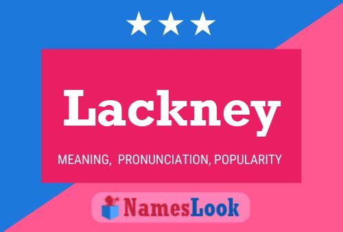 Affiche de nom Lackney