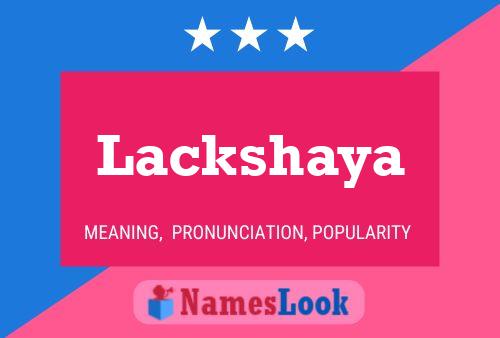 Affiche de nom Lackshaya