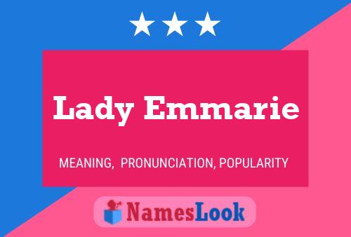 Affiche de nom Lady Emmarie