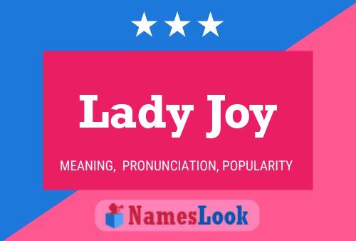 Affiche de nom Lady Joy