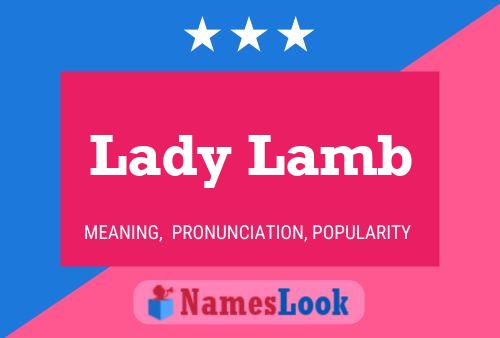 Affiche de nom Lady Lamb