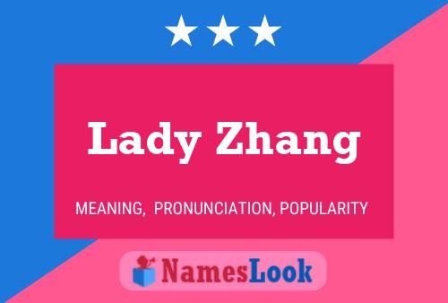 Affiche de nom Lady Zhang