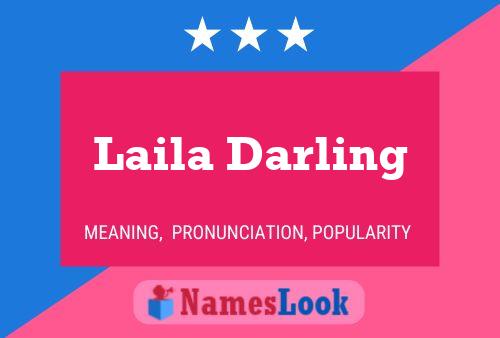 Affiche de nom Laila Darling