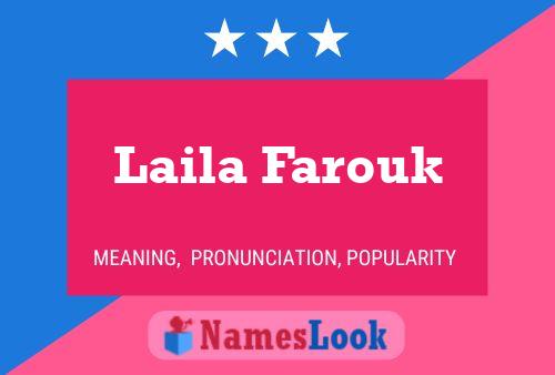 Affiche de nom Laila Farouk