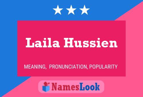 Affiche de nom Laila Hussien