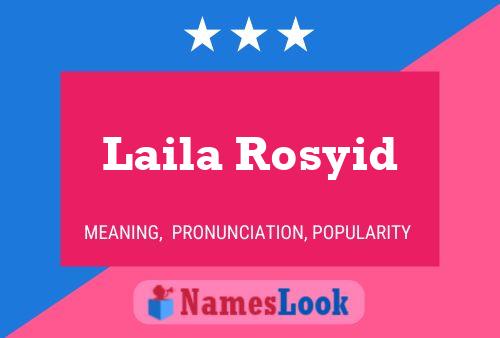 Affiche de nom Laila Rosyid