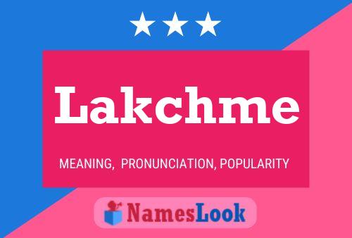 Affiche de nom Lakchme