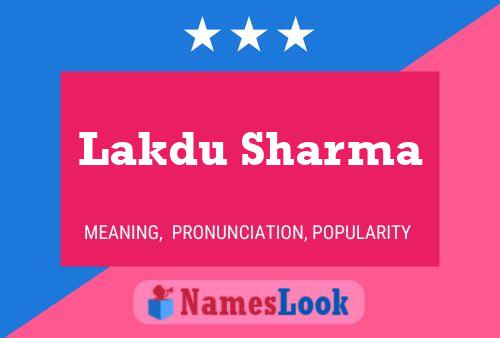 Affiche de nom Lakdu Sharma