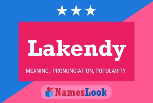 Affiche de nom Lakendy