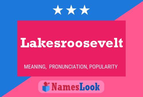 Affiche de nom Lakesroosevelt