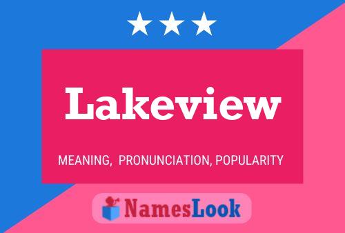 Affiche de nom Lakeview