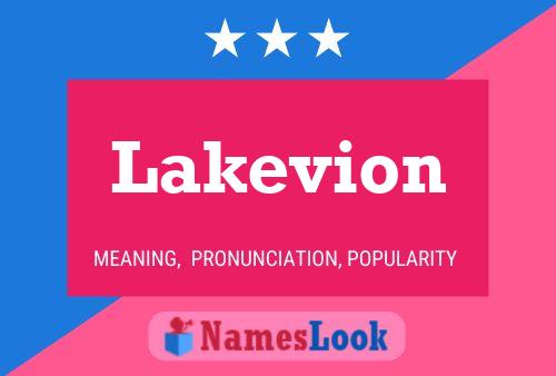 Affiche de nom Lakevion