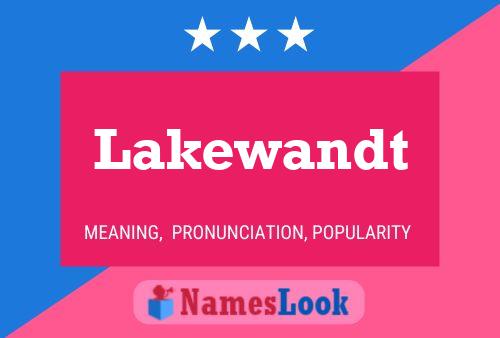 Affiche de nom Lakewandt