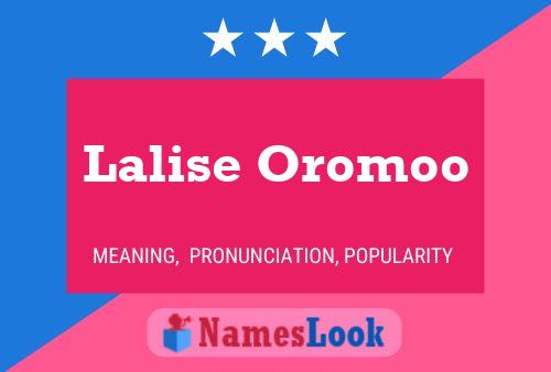 Affiche de nom Lalise Oromoo