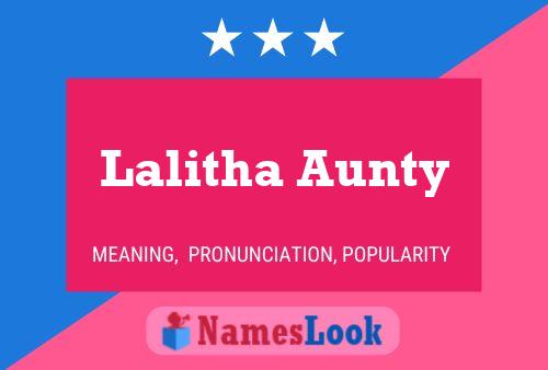 Affiche de nom Lalitha Aunty