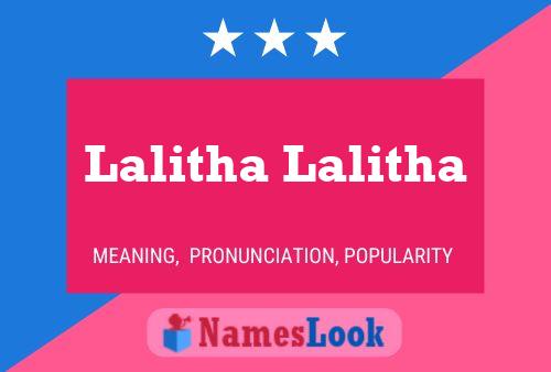 Affiche de nom Lalitha Lalitha